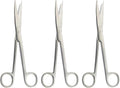 3-Piece Curved Operating Scissors Set – 20 cm Stainless Steel | Sharp Cutting Edge & Ergonomic Design for Precision Surgery