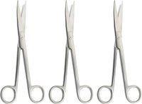 3-teiliges Set gebogener OP-Scheren – 20 cm Edelstahl | Scharfe Schneide &amp; ergonomisches Design für präzise chirurgische Eingriffe