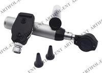 2-in-1 Ear Scope Set – Portable Fiber Optic Otoscope Exam & Diagnostic Kit | Brass Construction, Bright Illumination, Ergonomic Handle | Reusable ENT Instrument #OS10116