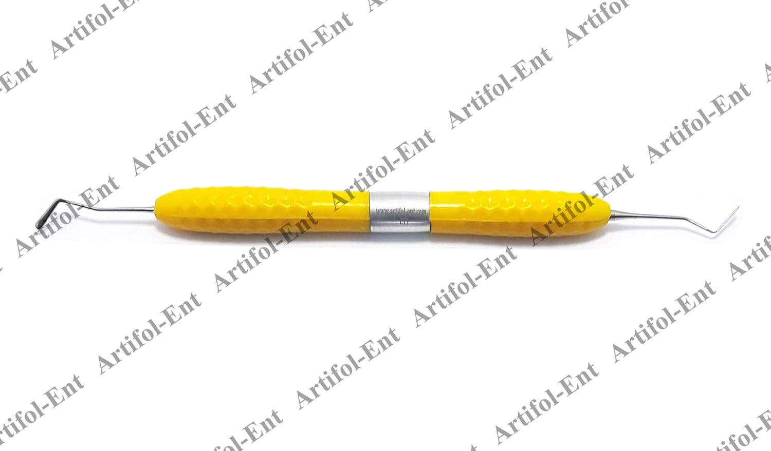 CT1 Dental Composite Resin Filling Instruments – 17 cm (3 Pcs Set)  Double-Ended Precision Tips | Yellow Silicone Handles | #CT1