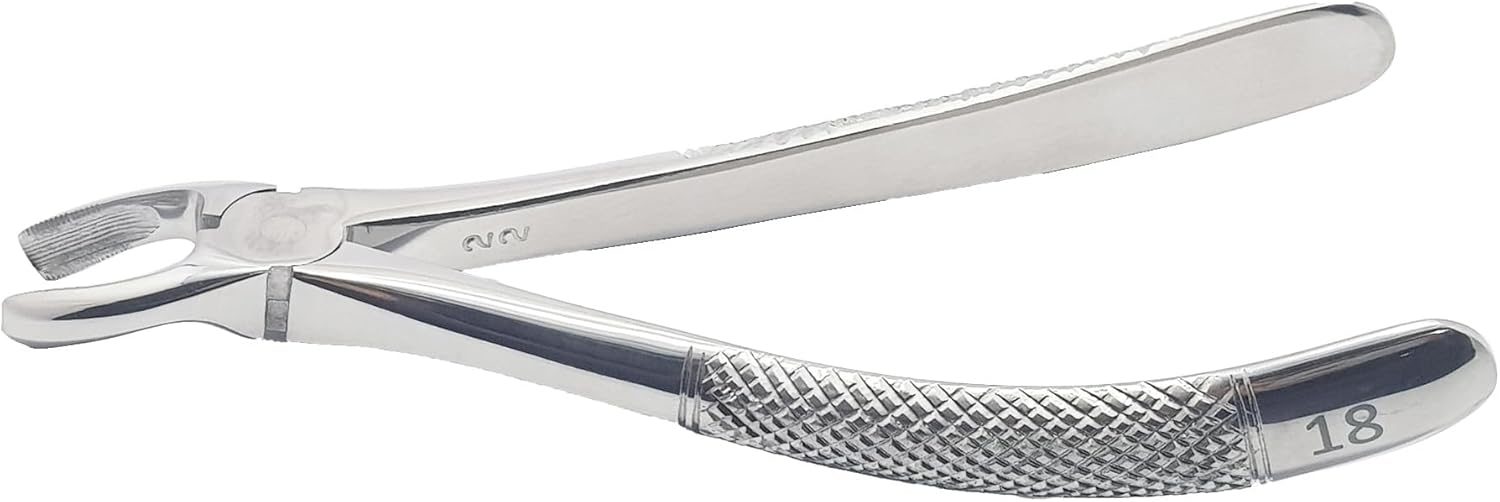 Upper Molars Left Extraction Forceps #18 (FX18) – Premium Stainless Steel Dental Extraction Instrument | Reusable & Autoclavable
