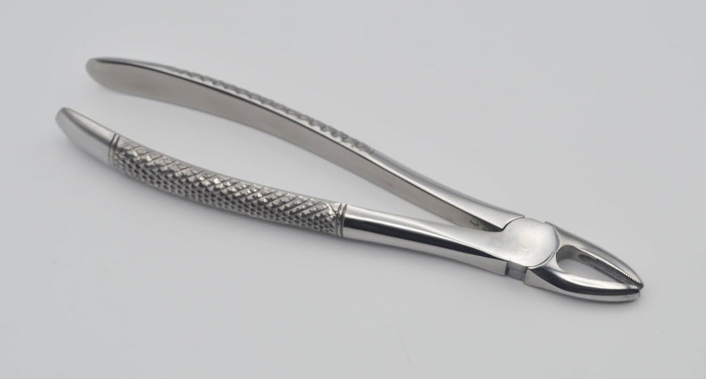 Professional Extraction Forceps Upper Anteriors 1E – Straight Precision Beaks | High-Performance Stainless Steel Extraction Instrument | Ergonomic Non-Slip Handle | Ideal for Vertical Extraction #FX1E