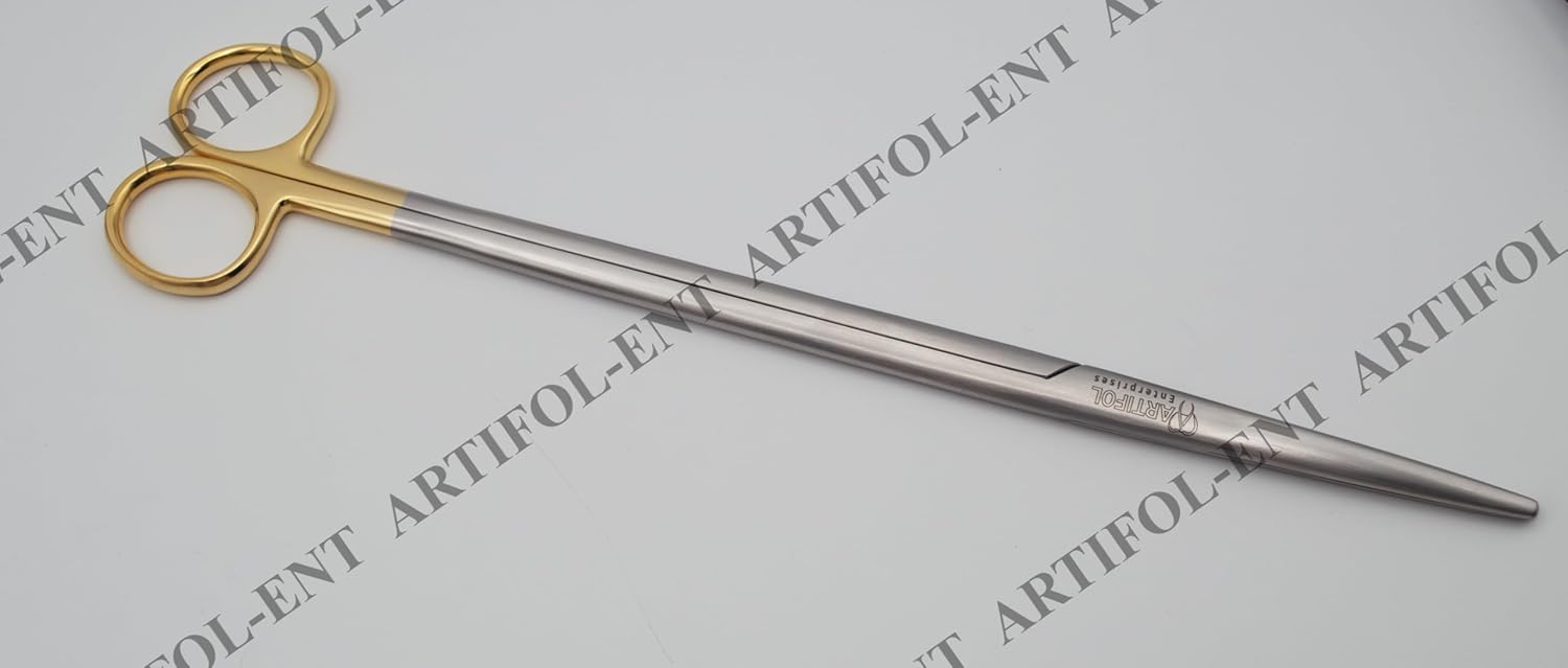 Elite TC Metzenbaum-Nelson Scissors – 28 cm Straight | Tungsten Carbide Edge | Long-Reach Slim Design #113910625
