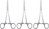ADSON Artery Forceps 18.5 cm (7”) | 3-Piece Curved Hemostatic Clamp Set | Stainless Steel #115910182