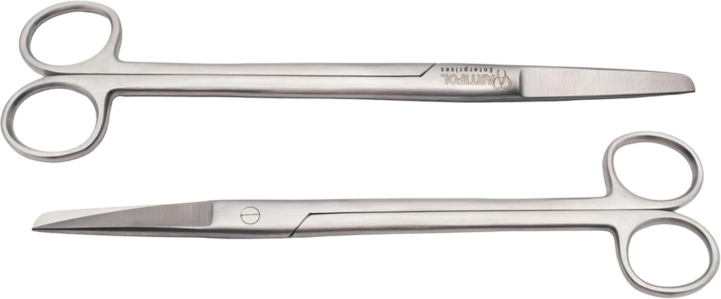 2-Piece Sims Straight Scissors – 20 cm | Precision Stainless Steel Cutting Tools | Long Reach, Straight Blades & Reusable | Ideal for Crafting, Workshops & Detailed Cutting #113910121