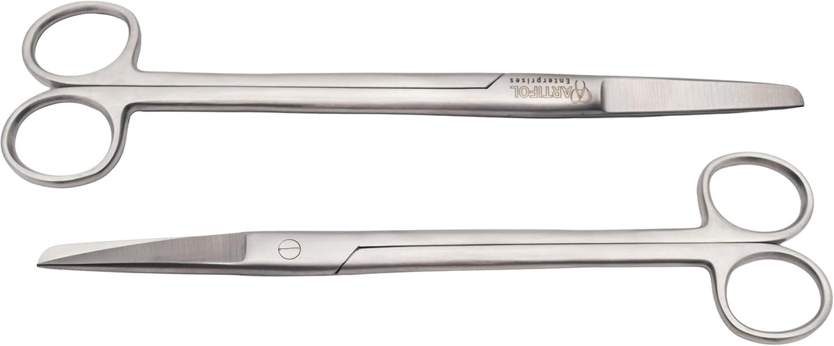 2-Piece Sims Straight Scissors – 20 cm | Precision Stainless Steel Cutting Tools | Long Reach, Straight Blades & Reusable | Ideal for Crafting, Workshops & Detailed Cutting #113910121