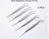 Dental Root Tweezers 15.7 cm (6.25") – Surgical Dental Forceps | Stainless Steel Root Handling Tools – 5 Pcs Set #114500051