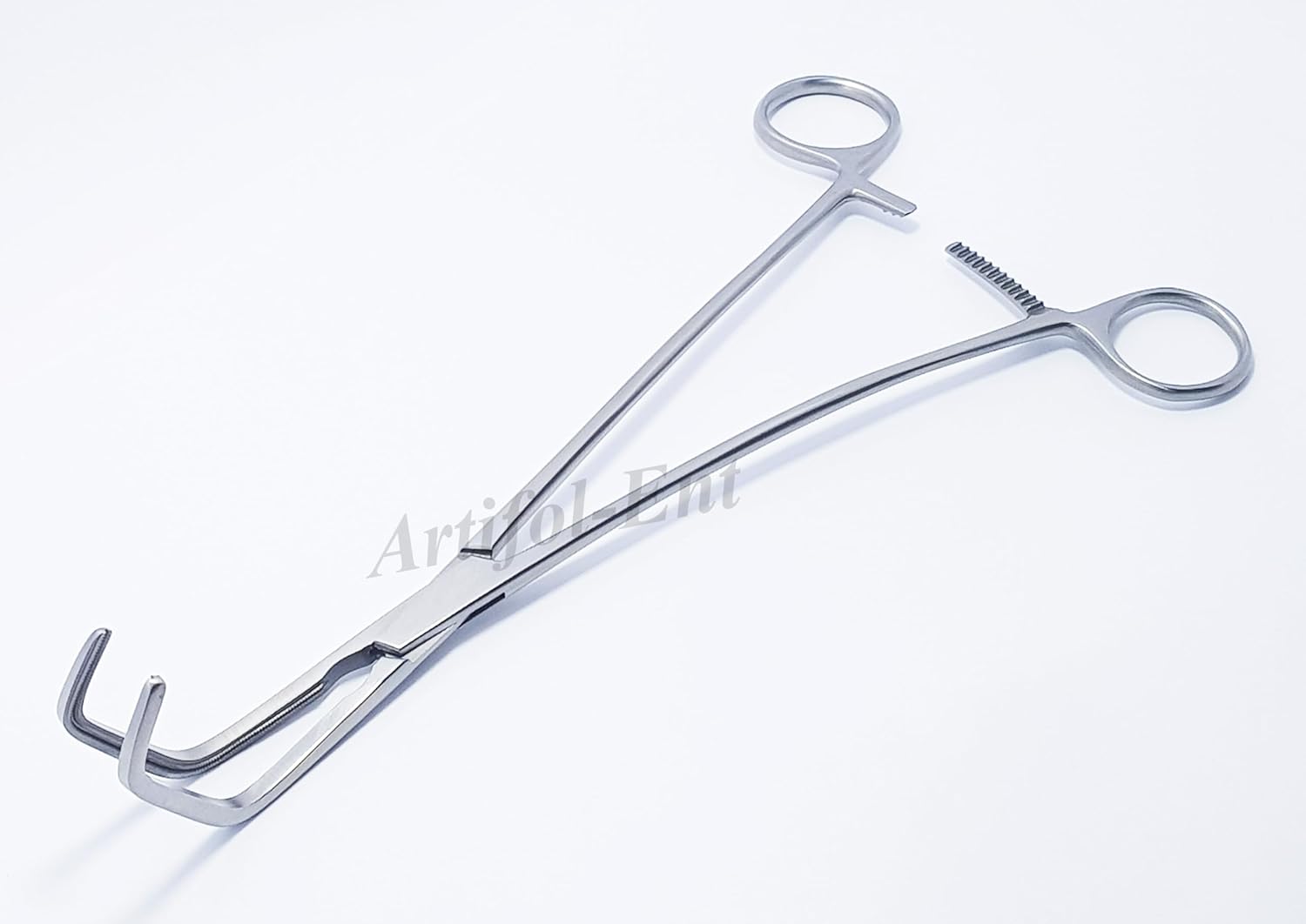 Satinsky DeBakey Atraumatic Clamp 25 cm (10") – Tangential Occlusion Surgical Forceps, 2-Piece Stainless Steel Set