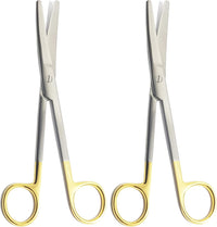 TC Mayo Scissors Curved 17 cm – 2 Pcs | Tungsten Carbide Cutting Edges | Stainless Steel Surgical Scissors #113910605