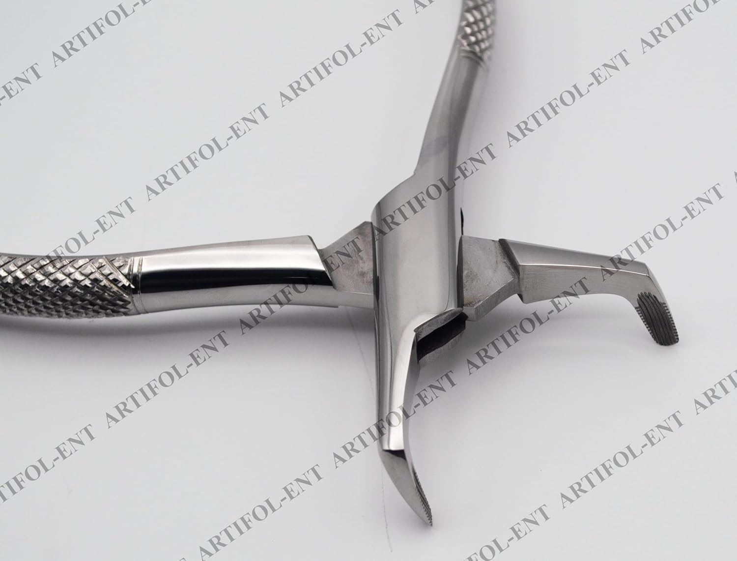 Precision Extraction Forceps – Model 222 | Heavy-Duty Stainless Steel Gripping & Removal Tool with Serrated Jaws #F222
