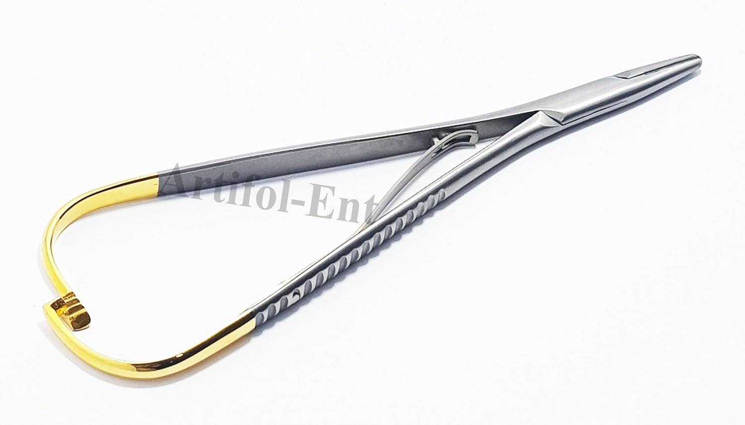 TC Mathieu Needle Holder 14cm (5.5”) – Tungsten Carbide Tips | Surgical Grade Dental Needle Holding Forceps | Reusable & Autoclavable | 2 Pcs Set #132060520