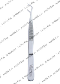 Pinzette dentali Marriiam – Punte angolate seghettate da 15 cm (set da 5 pezzi) Pinze curve in acciaio inossidabile lucidato per una manipolazione di precisione | #114500021-1