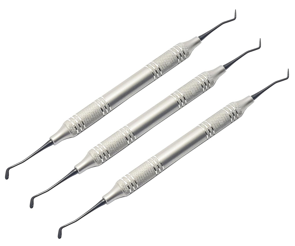 Micro Mini Goldstin Flexy-Thin Composite Filling Instruments | 3-Piece Dental Kit | Titanium Black-Coated Non-Stick Tips #TNCIPCS