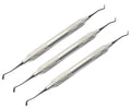 Micro Mini Goldstin Flexy-Thin Composite Filling Instruments | 3-Piece Dental Kit | Titanium Black-Coated Non-Stick Tips #TNCIPCS