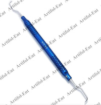 Set di curette Gracey – 3 pezzi misura 5/6 | Strumenti parodontali a doppia estremità | Manici in alluminio blu #GR56