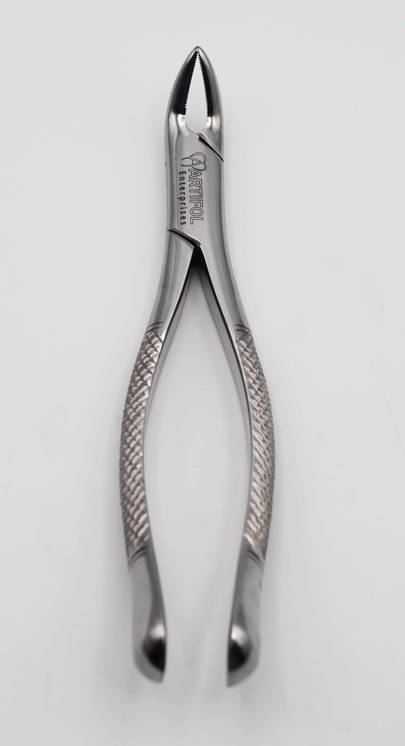 Precision Cryer-Style Extraction Forceps – Model 151 | Heavy-Duty Stainless Steel Gripping & Removal Tool | Angled Serrated Jaws, Ergonomic Handles & Durable Build | Ideal for Crafting & DIY Tasks #F151