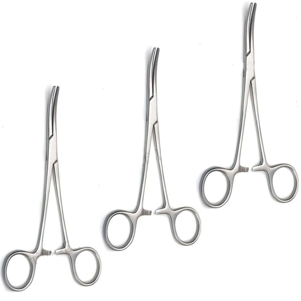 Rankin Crile Hemostat Artery Forceps Curved 16 cm (6.25") – Surgical Clamp | Stainless Steel Hemostatic Forceps – 3 Pcs Set #115910116