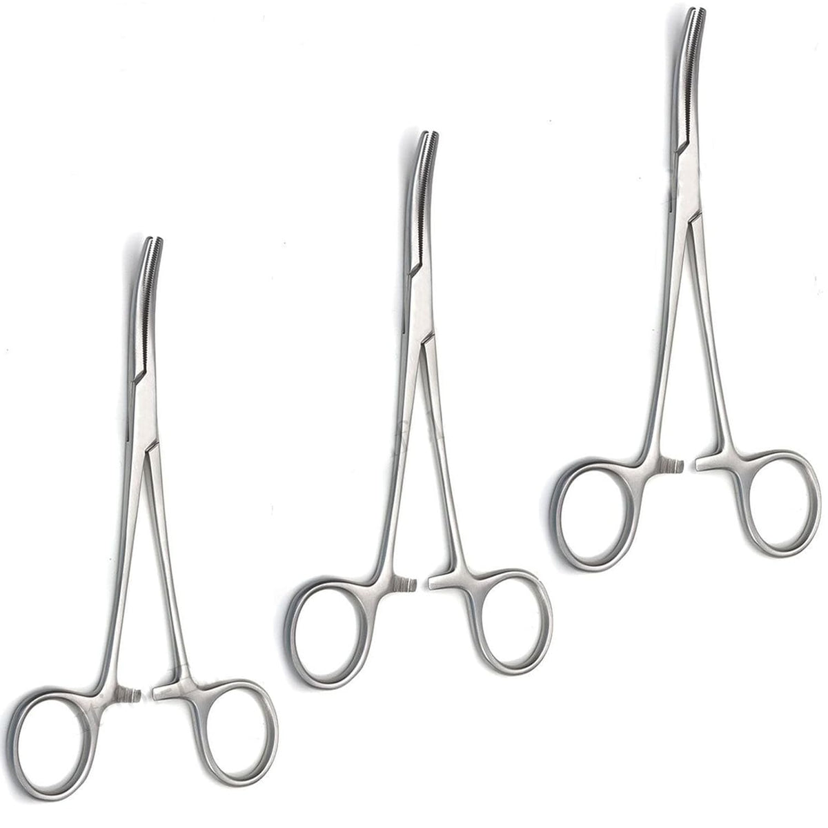 Rankin Crile Hemostat Artery Forceps Curved 16 cm (6.25") – Surgical Clamp | Stainless Steel Hemostatic Forceps – 3 Pcs Set #115910116