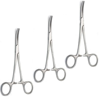 Rankin Crile Hemostat Artery Forceps Curved 16 cm (6.25") – Surgical Clamp | Stainless Steel Hemostatic Forceps – 3 Pcs Set #115910116