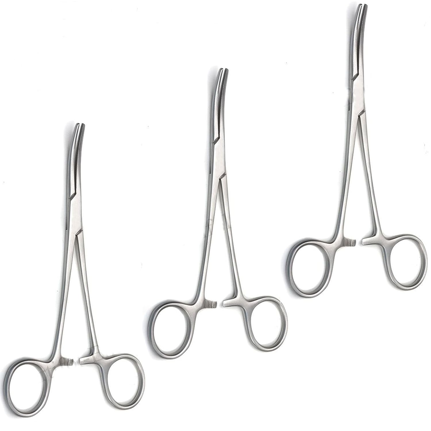 Rankin Crile Hemostat Artery Forceps Curved 16 cm (6.25") – Surgical Clamp | Stainless Steel Hemostatic Forceps – 3 Pcs Set #115910116