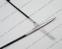 Ciseaux Metzenbaum Elite « Super-Cut » incurvés 26 cm | Instrument de précision professionnel en acier inoxydable haute densité | Système de lames spécialisé à tranchant rasoir et micro-dentelé #113910714