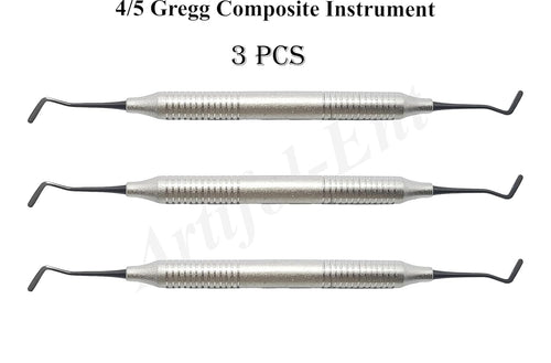 4/5 Gregg Komposit-Füllinstrument – ​​Doppelseitiges Zahnrestaurationsset (3-teilig) #TNPFIG4/5