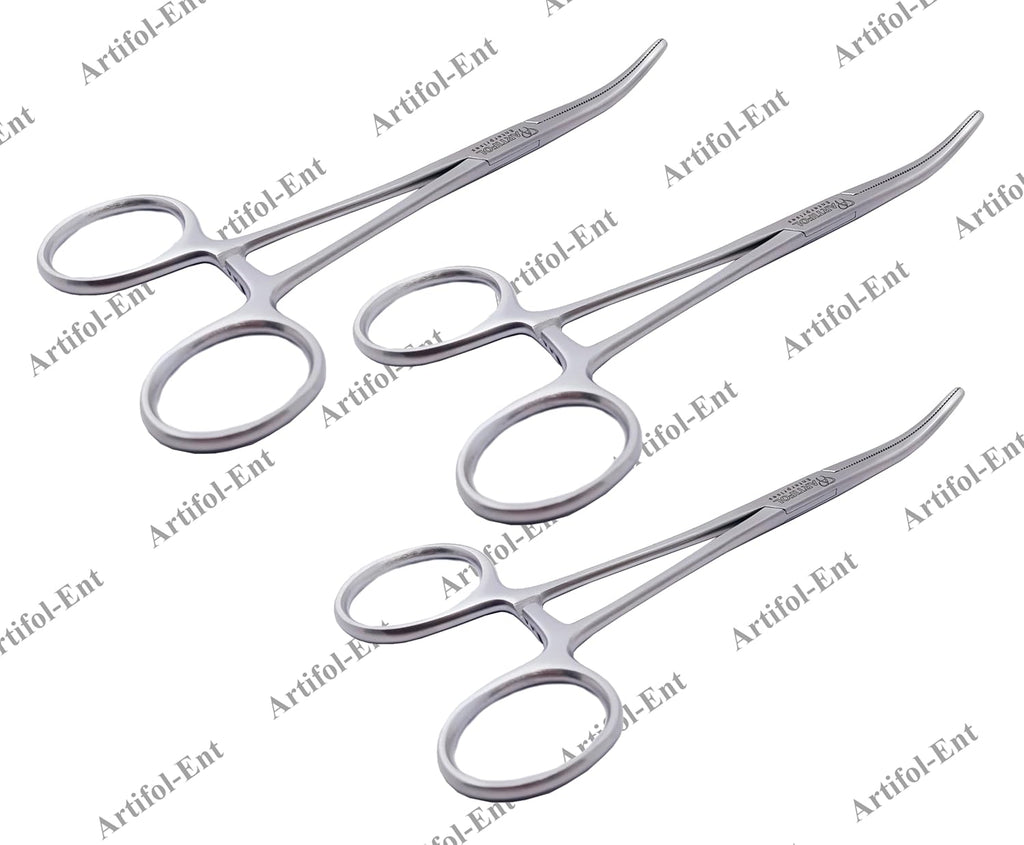 Rochester Pean Forceps Curved – 16 cm (3 Pcs)  Professional Surgical Forceps for Precise Tissue Management | #115910126