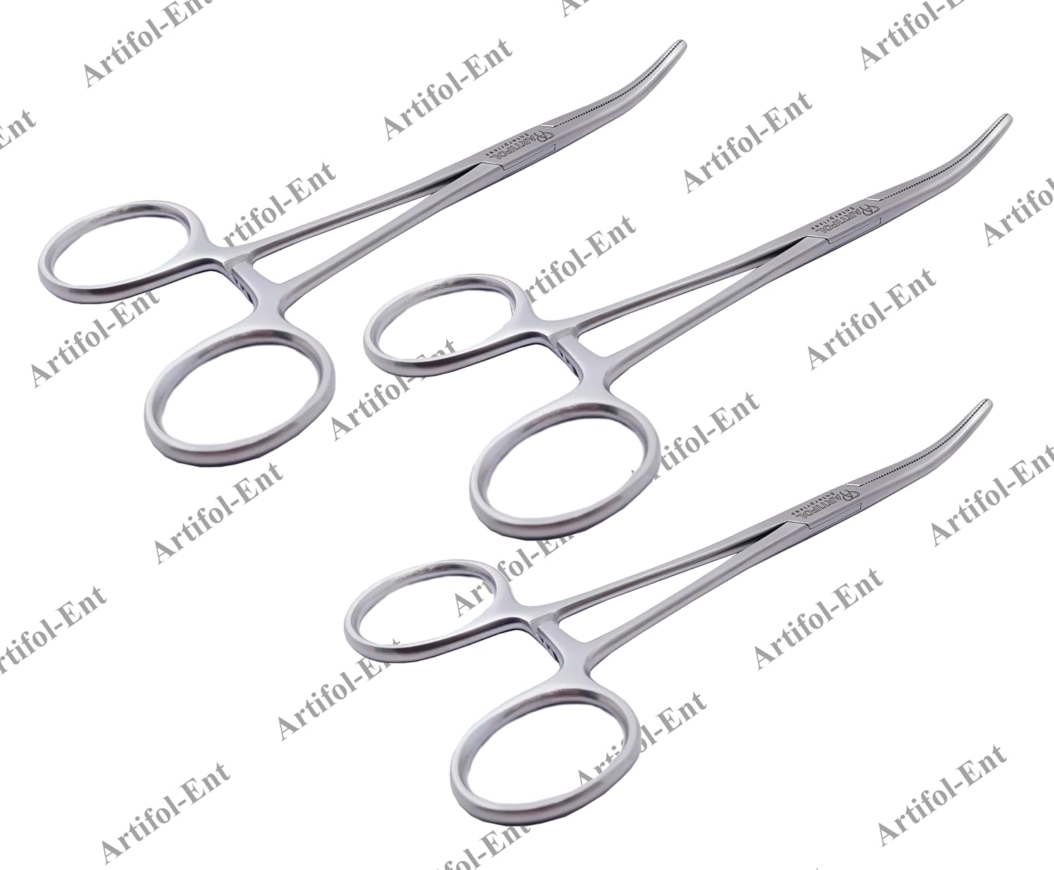 Rochester Pean Forceps Curved – 16 cm (3 Pcs)  Professional Surgical Forceps for Precise Tissue Management | #115910126