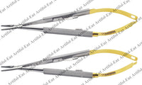 Master-Pack: TC Castroviejo Micro-Needle Holders – 14 cm Straight (2 Pcs Set) Elite Tungsten Carbide (TC) Jaw Inserts | High-Precision Spring-Action Design | #132910215-1