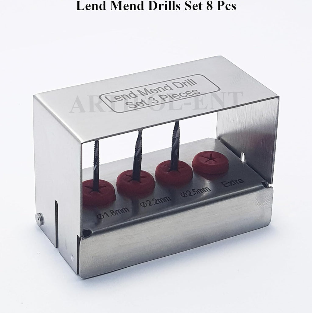 Dental Lend-Mend Drills Set – 3 Pcs Surgical Implant Drill Kit | Precision Dental Implant Tools #OS1040