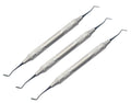 Medium Placing & Condensing Composite Filling Instruments | 3-Piece Dental Kit | Titanium Black Tips #TNCIPCM