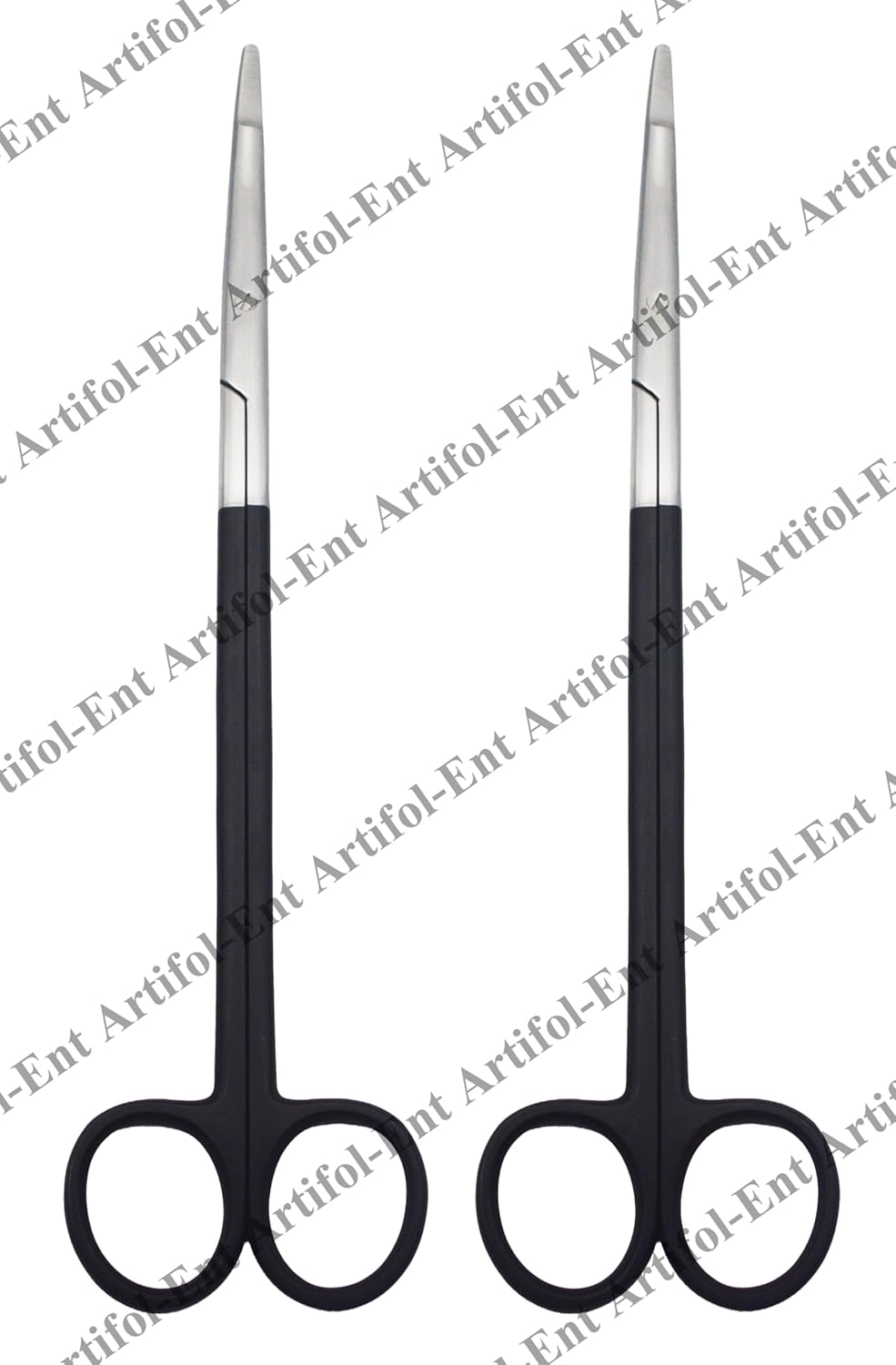 2-Piece Rangell-Stille Style Super-Cut Scissors – 23 cm Curved | Extra-Long Precision Cutting Tools | High-Grade Stainless Steel Scissors with Super-Cut Blades | Smooth Action & Reusable #113910704