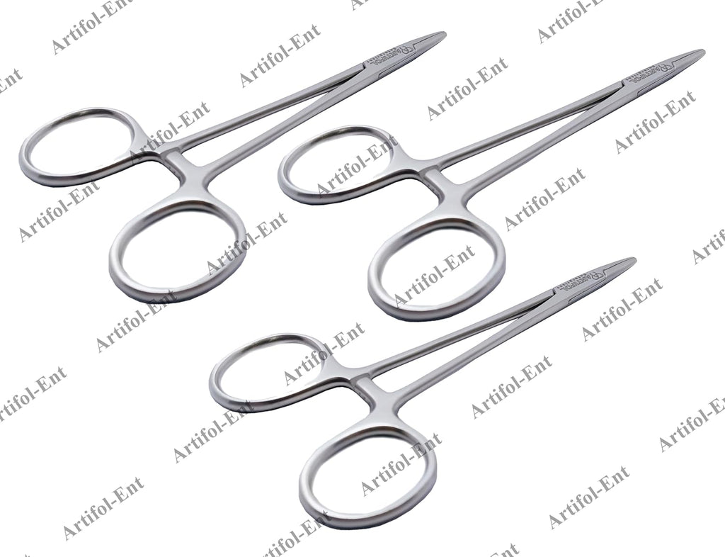 Halsey Needle Holder – 13 cm | 3 Pcs Set | Serrated Jaws for Precision Grip #132910139-1