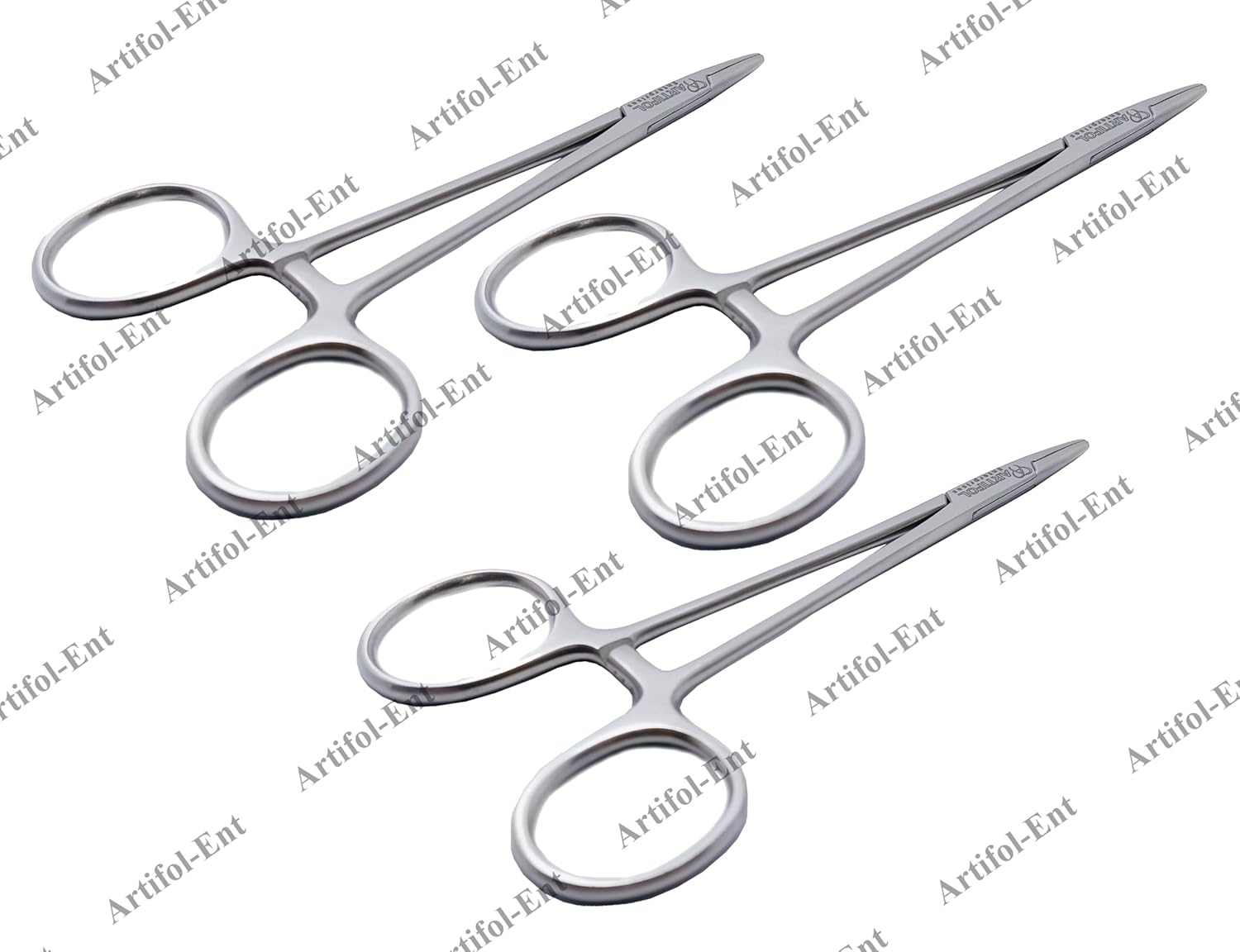 Halsey Needle Holder – 13 cm | 3 Pcs Set | Serrated Jaws for Precision Grip #132910139-1