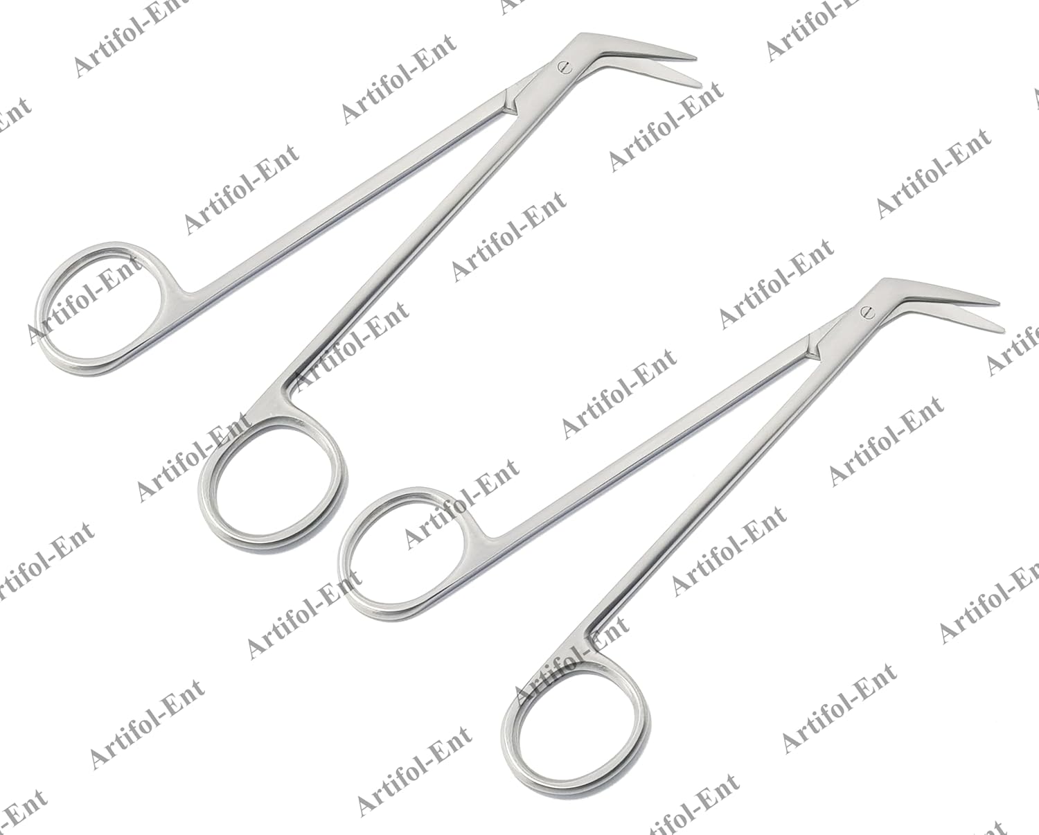 Potts-Smith Vascular Scissors – 16 cm, 60° Angled | 2-Piece Set | Premium Stainless Steel | Reusable & Autoclavable #113910248