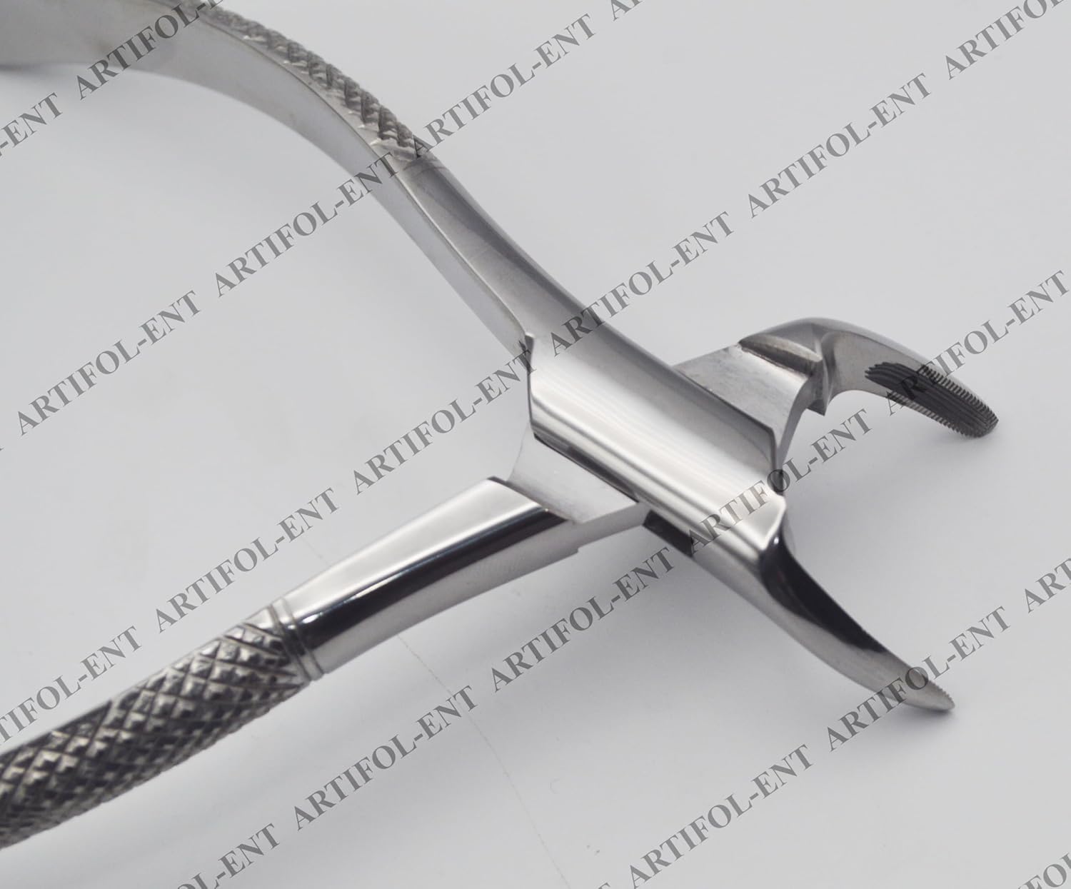 Precision Cryer-Style Extraction Forceps – Model 151 | Heavy-Duty Stainless Steel Gripping & Removal Tool | Angled Serrated Jaws, Ergonomic Handles & Durable Build | Ideal for Crafting & DIY Tasks #F151
