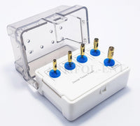 Dental Tissue Punch Kit OS1022 – 5 Pcs Gold Color Surgical Tissue Punch Set with Holder | Implant Soft Tissue Tools #OS1022