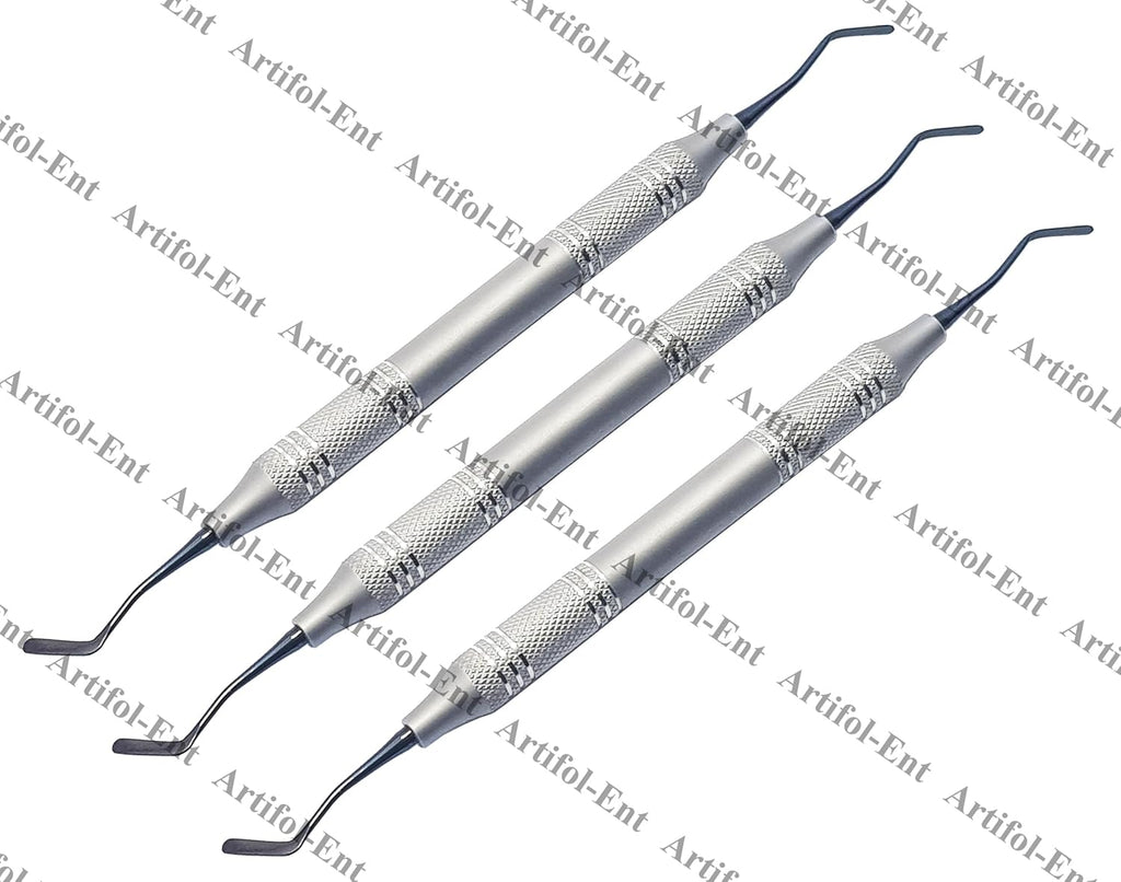 A6 Composite Filling Instruments | 3-Piece Dental Kit | Titanium Black-Coated Non-Stick Tips #TNPFIA6