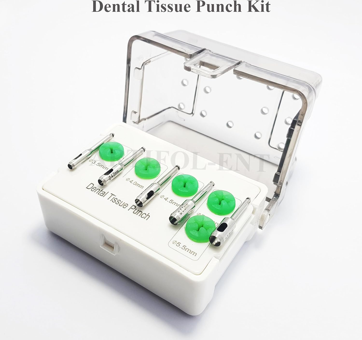 Dental Implant Tissue Punch Kit – 5-Piece Stainless Steel Set for Implant Surgery | Precision Soft Tissue Punches OS1021