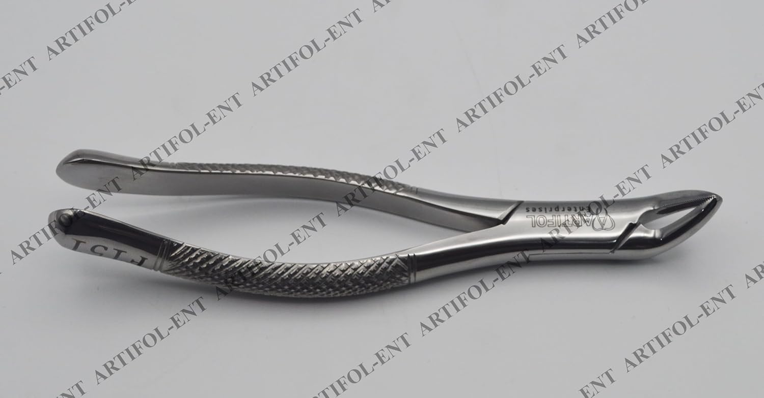 Precision Cryer-Style Extraction Forceps – Model 151 | Heavy-Duty Stainless Steel Gripping & Removal Tool | Angled Serrated Jaws, Ergonomic Handles & Durable Build | Ideal for Crafting & DIY Tasks #F151