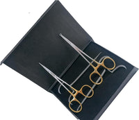Kit di pinze per fissazione della vasectomia senza bisturi in 2 pezzi – Set chirurgico in acciaio inossidabile, ergonomico e autoclavabile | Pinze a punta smussata e curve