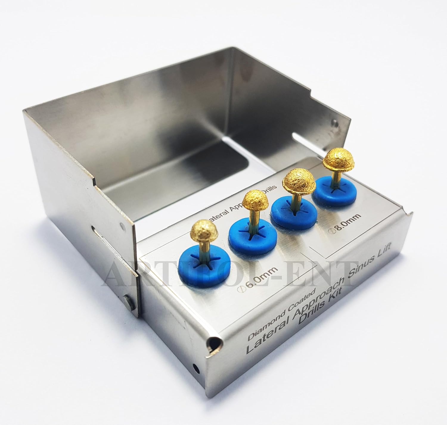 Implant Lateral Approach Sinus Lift Drills Kit OS1026 – 4-Piece Dental Implant Surgical Drill Set