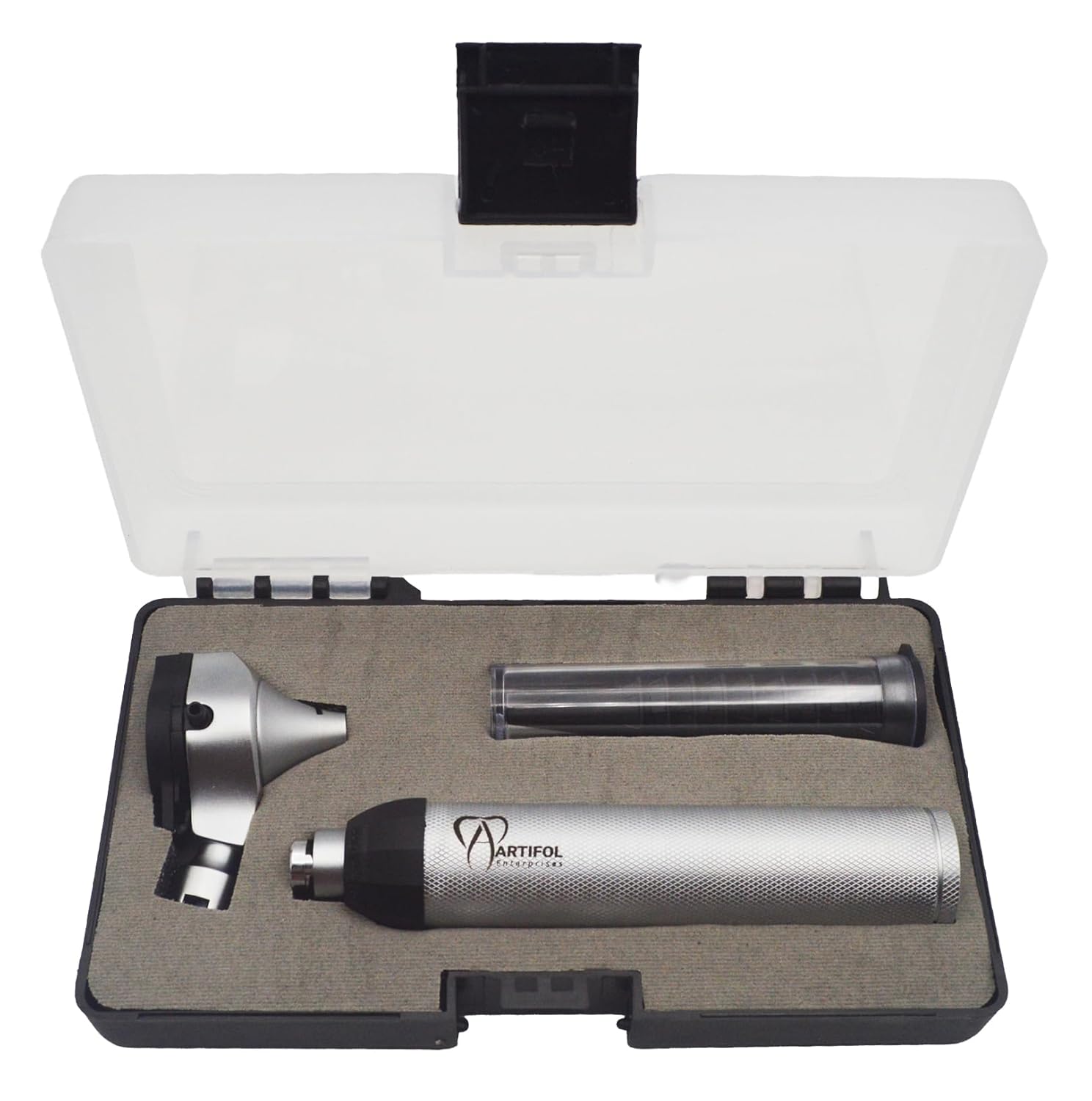 Fiber Otoscope Set – Solid Brass Fiber Optic Viewing Instrument | Bright Fiber Illumination, Precision Optical Lens | Reusable Medical Inspection Tool #OS10109