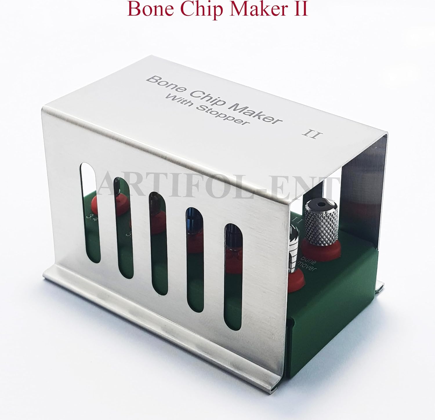 10 Pcs Dental Bone Chip Maker Kit II with Stoppers – Implant Drills Set – Bone Collector Kit # OS1027