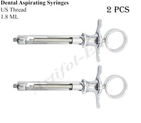 Anästhesiespritze für die Zahnmedizin – 1,8 ml/cm³, US-Gewindedüse | Premium-Qualität, 2-teiliges Set