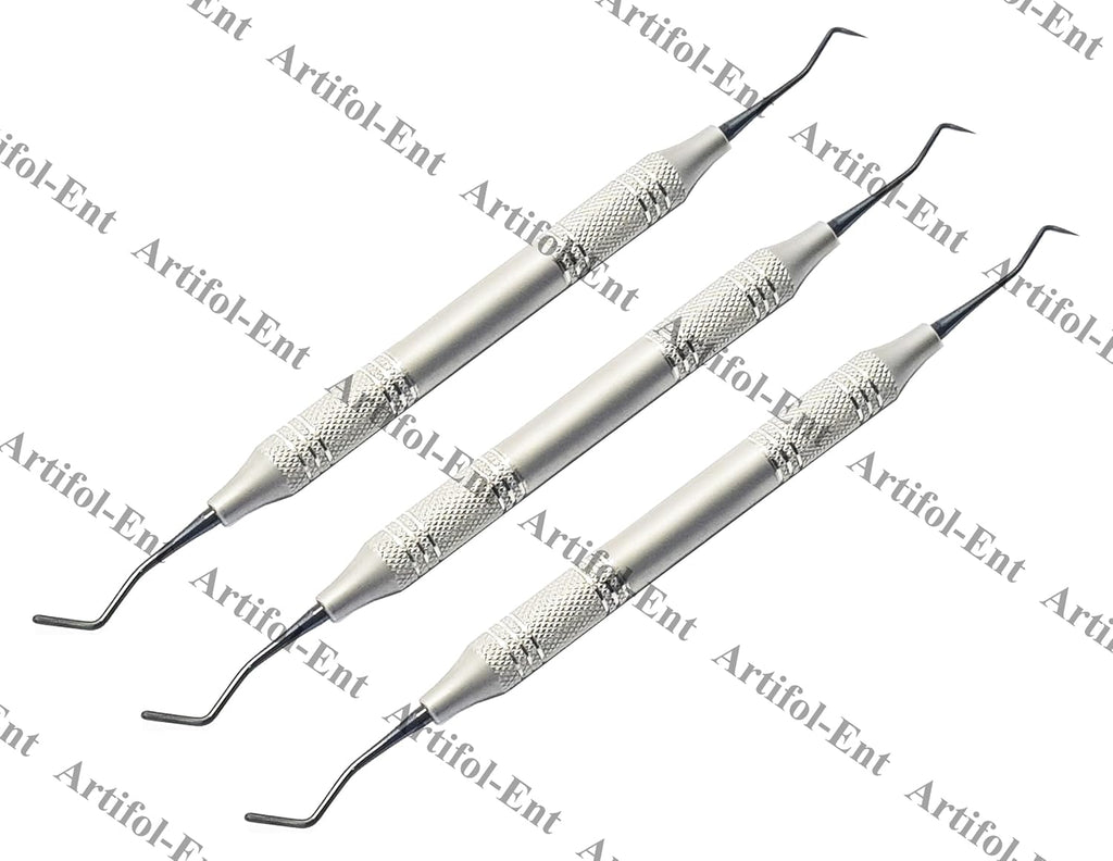 Spatula Plugger Composite Filling Instrument Set – 3 Pcs | Titanium Black-Coated Tips | Ergonomic Hollow Handles #TNPLGKR1M