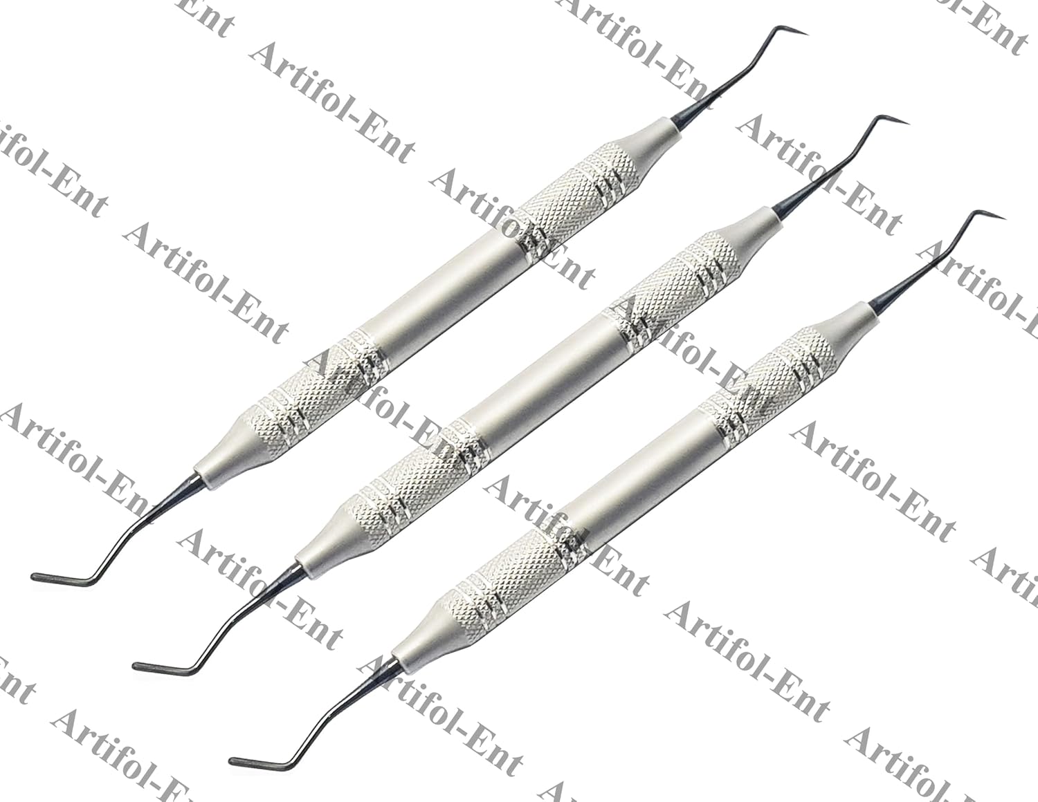 Spatula Plugger Composite Filling Instrument Set – 3 Pcs | Titanium Black-Coated Tips | Ergonomic Hollow Handles #TNPLGKR1M