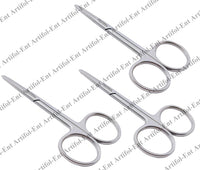 3-Piece Spencer Ligature Style Scissors – 9 cm | High-Grade Stainless Steel Precision Cutting Tools | Sharp Pointed Tips, Precise Action & Durable Build | Ideal for Crafting & Detailed Material Cutting #113910399