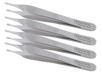 Set di pinze per tessuti Adson Brown – 4 pezzi, 12 cm (4,7") | 9×9 denti | Acciaio inossidabile di alta qualità, riutilizzabile e autoclavabile Set n. 114910119-1