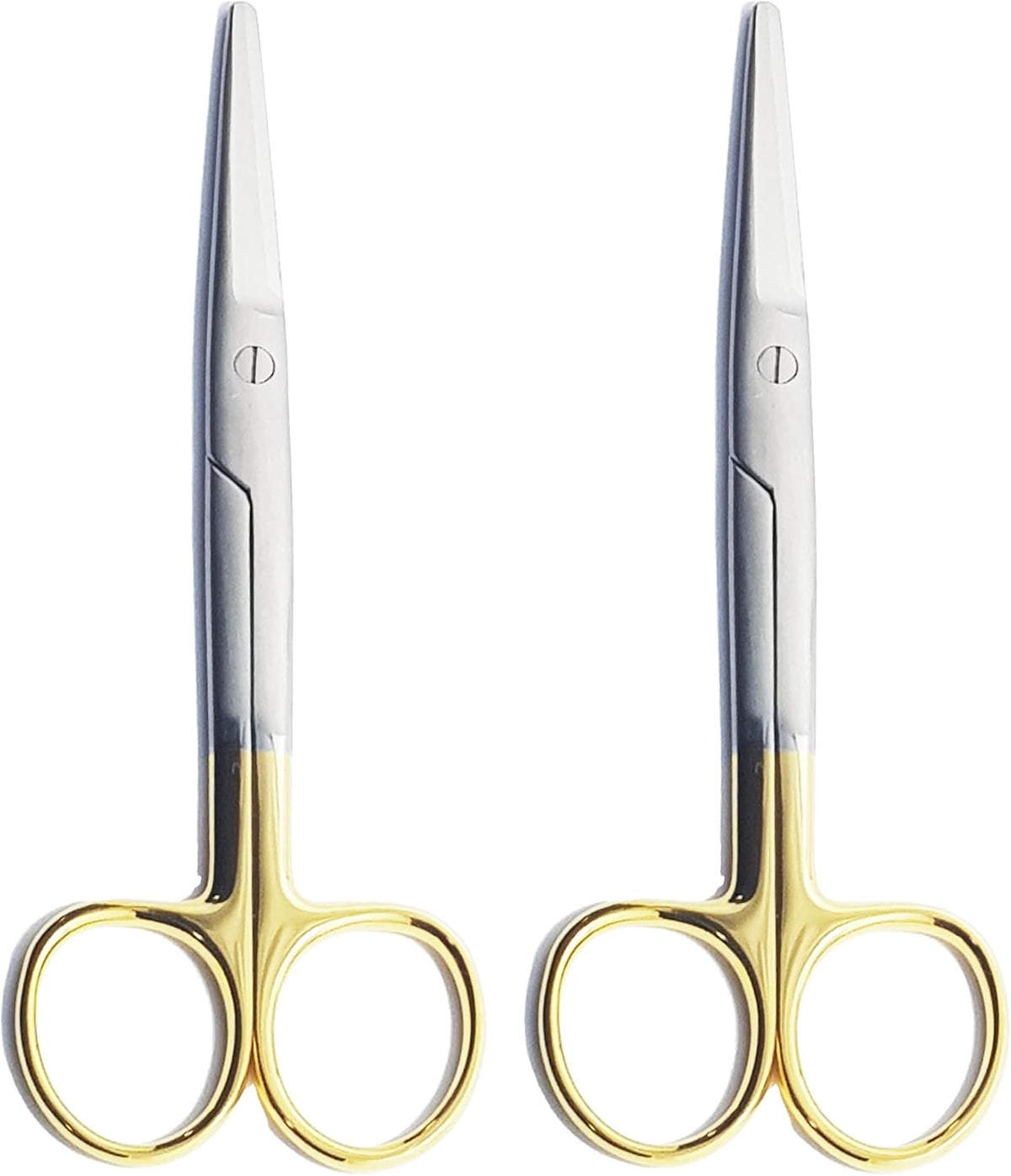 Ciseaux Mayo droits TC 14,5 cm – 2 pièces | Tranchants en carbure de tungstène | Ciseaux chirurgicaux en acier inoxydable #113910601